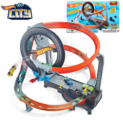 In-Stock Hot Wheels Car Racing Drift Master Electric Repair Station Track Set Race Track Toy Gjl16
