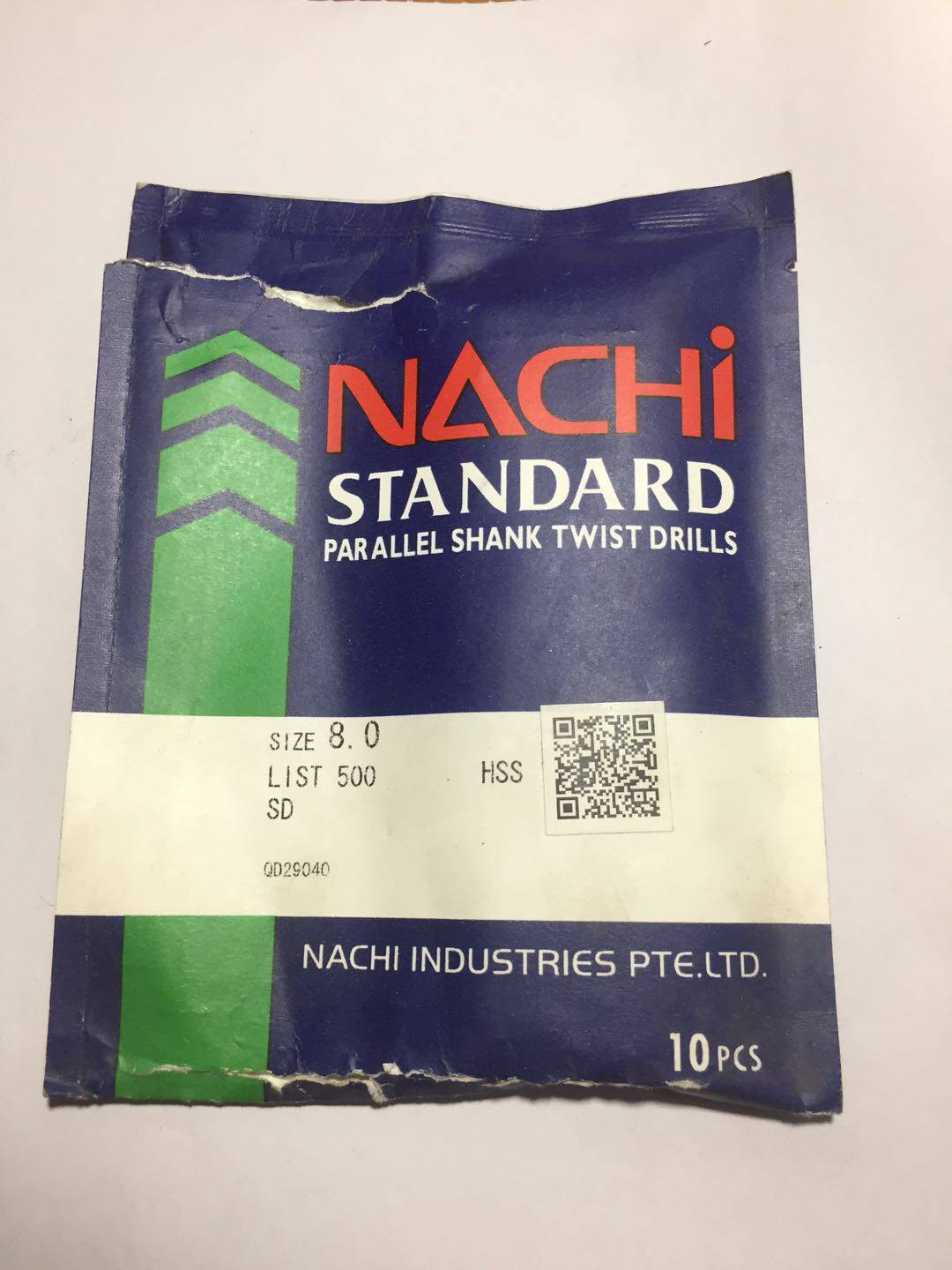 Authentic Japanese NACHI straight handle twist drill bit LIST500 stainless steel die steel twist drill 1-13MM