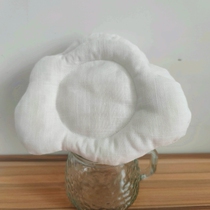 Insulated teapot and coasters Customized niche simple white cloud fabric home gadgets photography props pure cotton 4