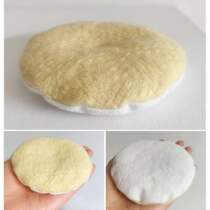 Handmade custard soft round cake insulated coaster simple teapot mat round quilted placemat photography props 1