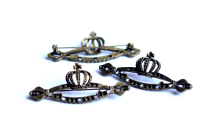 DIY jewelry accessories ZAKKA vintage pin accessories Korean jewelry crown pin can be attached to the diamond