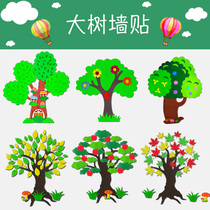 Class classroom culture wall stickers blackboard newspaper theme wall Environment layout Primary school kindergarten wall decoration Wishing tree