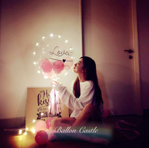 3 M 5 M birthday gift balloon party dress up flashing light led copper string room gift background wall layout