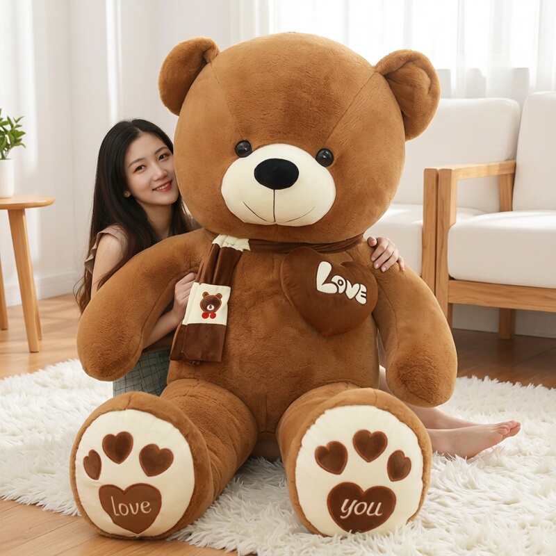 Cute Teddy Bear Hugable Bear Plush Toy Large Bear Pillow Love Letter Plush Doll Girlfriend