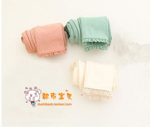 Korean girls summer spring and autumn dress new cotton versatile lace lace lace girls children's 61 underwear pants white