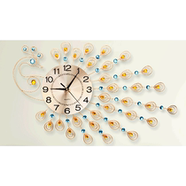 Cross stitch 2021 new clock Diamond painting living room Peacock bedroom New hanging painting clock simple modern 2020