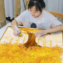 Diamond painting 2021 new fortune tree living room full of diamonds and gold all over the floor handmade masonry cross stitch lucky treasure