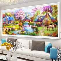 Diamond Painting 2021 New Full Drill Cross Embroidered Living Room Garden Lodge Dream Home Point Water Drill Crystal 2022