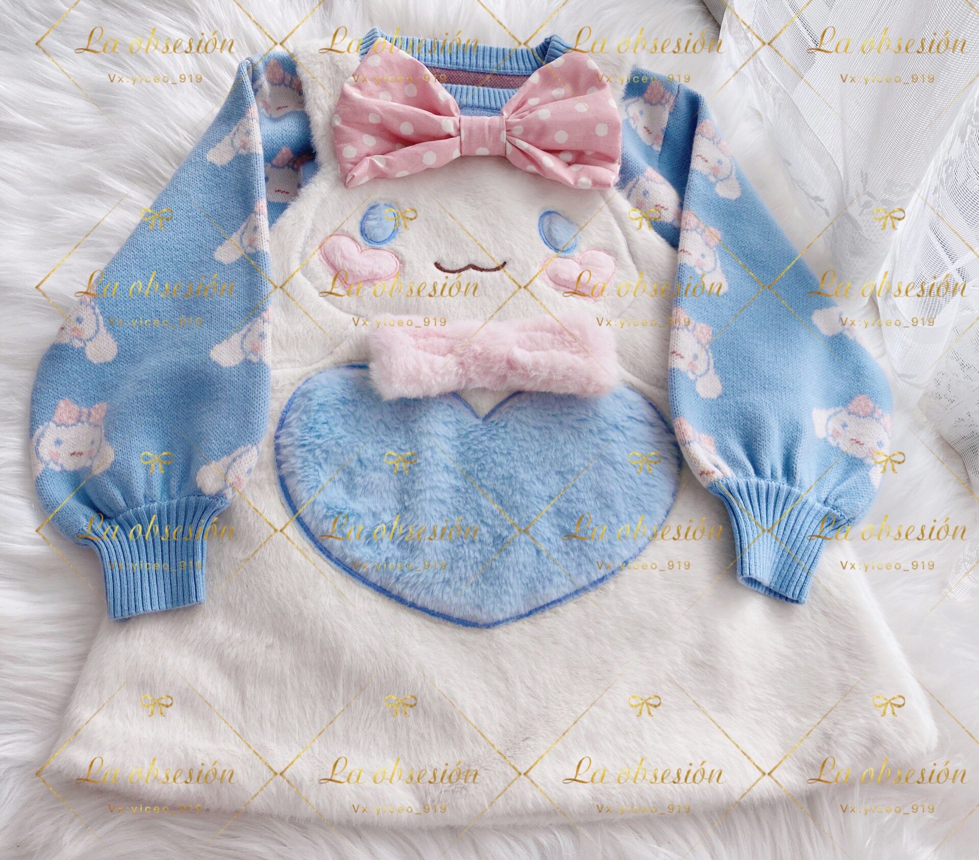 Meat Polo Home Three-dimensional Cute and Jade Gui Dog Suit Tail section Long sleeves festive Spring Festival Lunar New Year