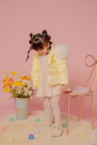 Meat Balls Original Cream Duck 95% White goose down to warm and cute Childrens baby thick holiday New Years Day