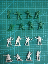 Army scene model simple version 1:72 plastic soldiers 8 full 50