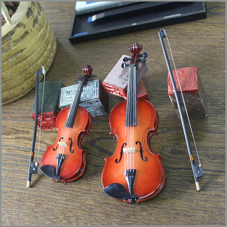 Simulation violin model decoration European-style decoration craft gift decoration living room study bedroom decoration