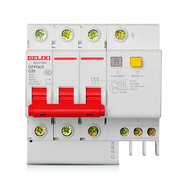 Delich Air Switch with Leakage Protector DZ47LE 3P 32A Three Phase Three - Phase Leakage Switch