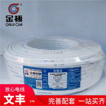 Jinbei wire bvvb sheathed wire two-core 4 square open wire surface mounted direct nail wall socket air conditioner parallel wire