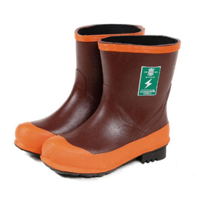 Safety brand ZX040 insulated boots 35000V rain boots 40KV men's water shoes rubber shoes non-slip shorts fashion rain boots