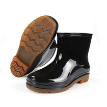 557 Rainshoe mens water shoes anti - slip waterproof high cylinder short cylinder warm cotton shoes shoes