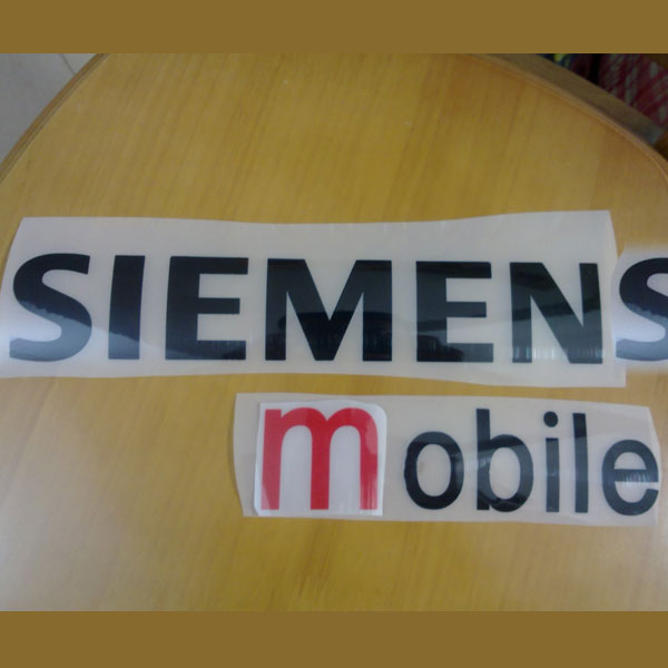 Wash - resistant imported PVC Real Madrid's old jersey chest advertising sponsors Siemens printing advertising repair
