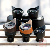 The first layer of cowhide handmade multi-function binoculars Astronomical microscope eyepiece universal bull horn eye mask