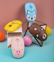 Futher E680 Fashion Cute Girls Wireless Charging Mouse Pink Cartoon Cartoon Silent Office Notebook