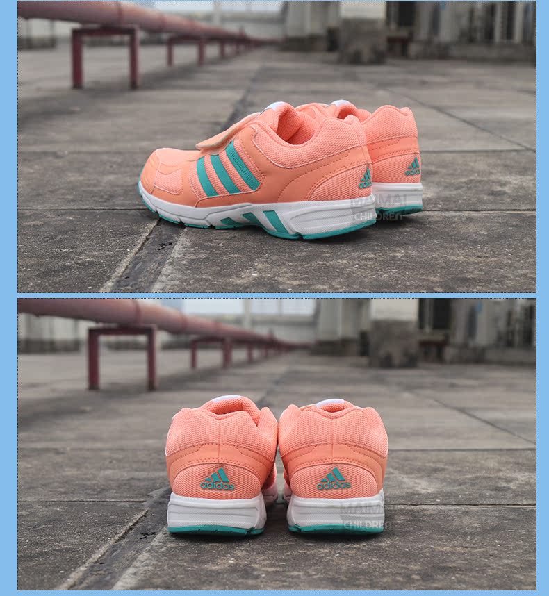 Giày thể thao trẻ em Adidas Giày tập luyện toàn diện Giày thể thao nữ Velcro Giày thể thao màu hồng AQ2744 - Giày dép trẻ em / Giầy trẻ giầy trẻ em