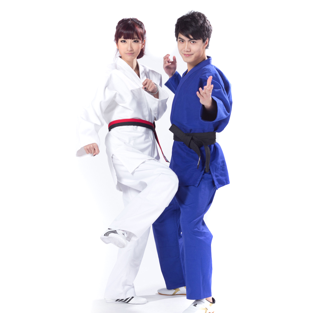 Manufacturers directly supply judo suit men's and women's standard competition judo suit children's white blue thickened training suit