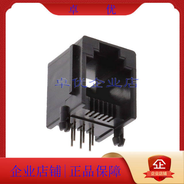 MJ3235-66-0 连接器接插件6P6C MOD JACK BLACK R/A TH TOP T