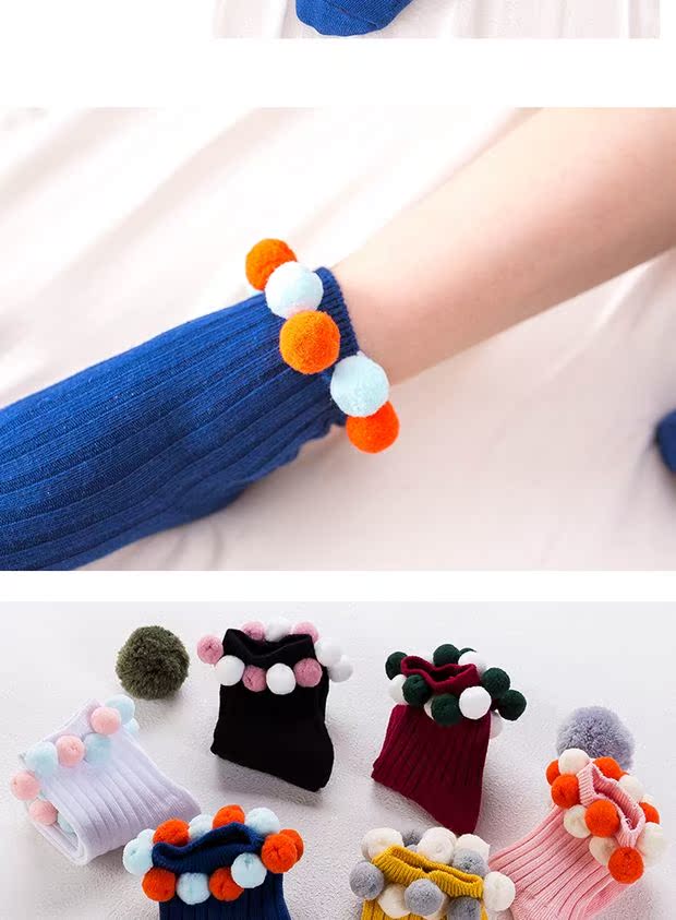 Vớ trẻ em mùa xuân và mùa thu vớ mỏng cho bé cotton thoáng khí khử mùi dễ thương cho bé gái 1-3-5-7-9 tuổi quần tất cho bé gái