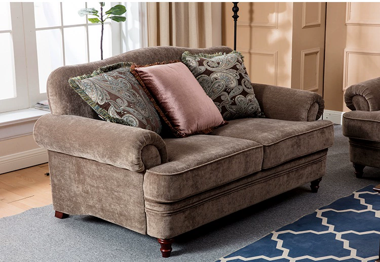 Mỹ quốc sofa vải góc sofa Mỹ đơn hoặc đôi ba kết hợp đồ nội thất phòng khách căn hộ retro nhỏ - Ghế sô pha