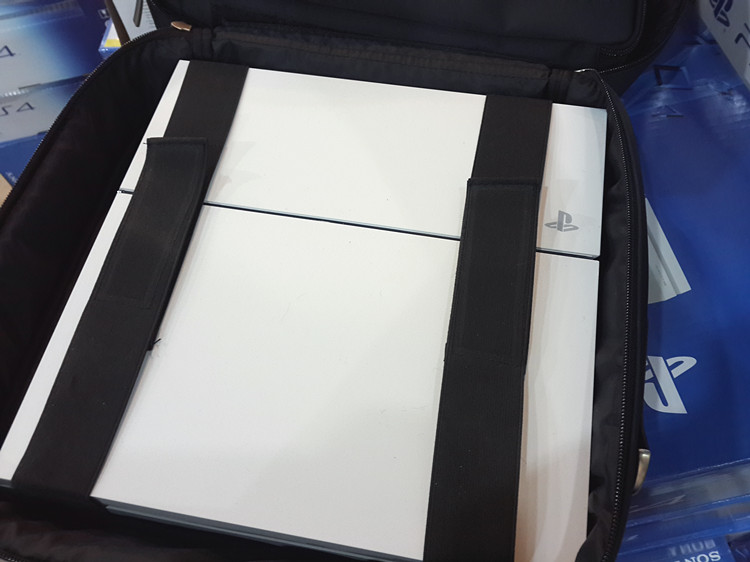 Sony PS4slim gói máy chủ ban đầu túi bảo vệ túi du lịch túi lưu trữ PS4 dày máy SLIM PRO phổ quát - PS kết hợp dây sạc 3m