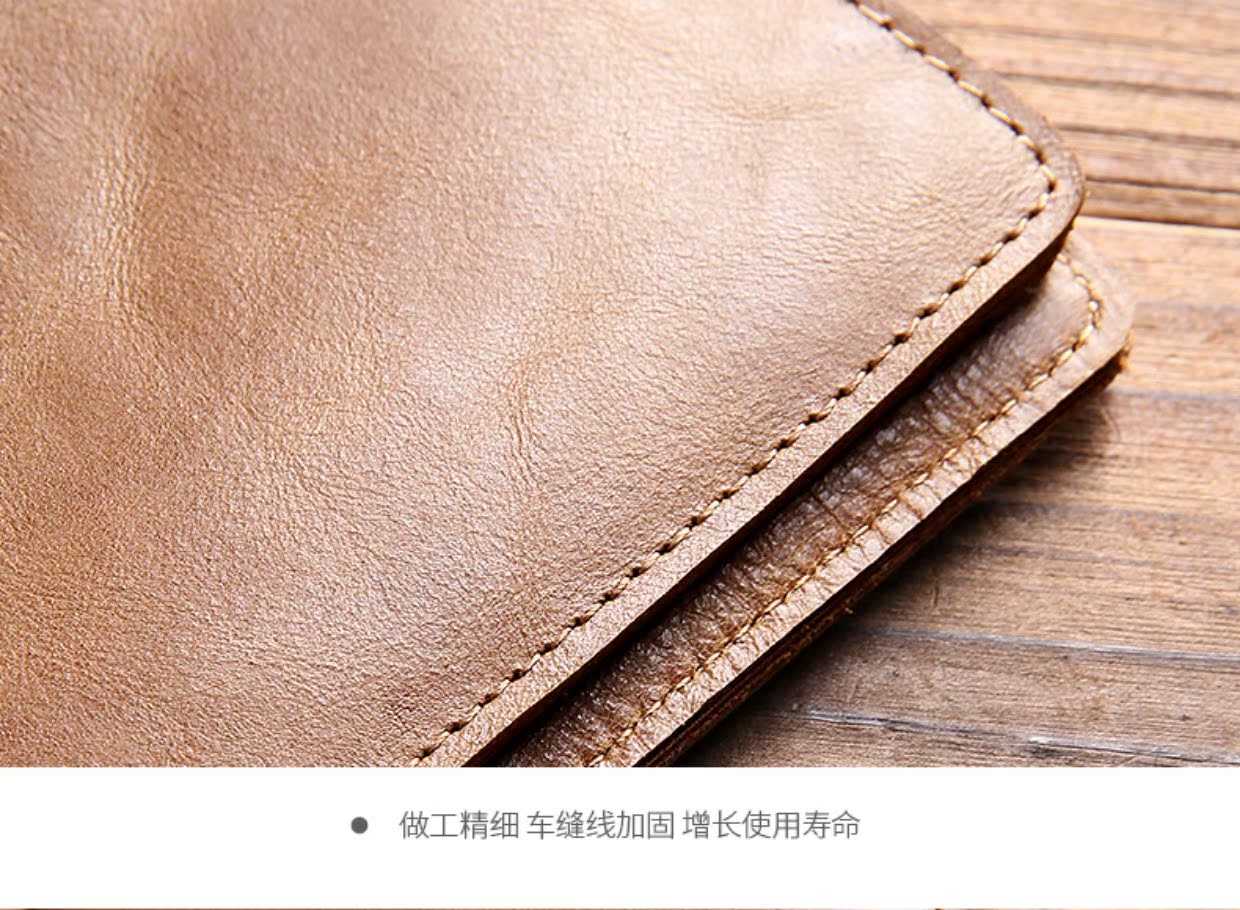 Túi da hộ chiếu đa chức năng lớp đầu tiên Túi da tài liệu nam hộ chiếu bảo vệ nữ túi đeo chéo nữ dễ thương