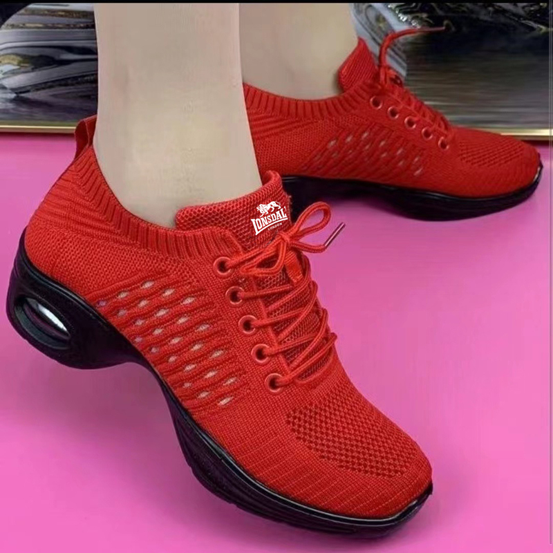 Dance Shoes for Women, Soft-Soled Adult Dance Shoes, Women's Square Dance Shoes, Four-Season Modern Aerobics Mesh New Style