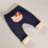 Детские утепленные джинсы с начесом, хлопковые штаны подходит для мужчин и женщин