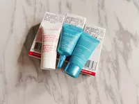 Clarins, комплект, крем для рук для всего тела, помада, пробник, 3 предмета, 8 мл, 5 мл, 3 мл