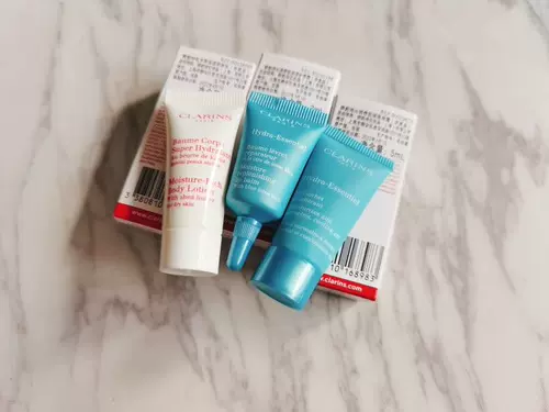Clarins, комплект, крем для рук для всего тела, помада, пробник, 3 предмета, 8 мл, 5 мл, 3 мл