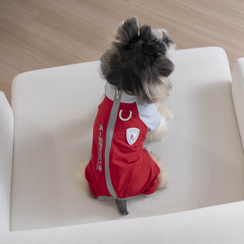 Zip-Up Dog Summer Casual Four-Legged Clothing Outdoor Small Pet Clothing for Puppies Bichon Teddy Spring Schnauzer