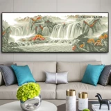 Великолепные горы и речная вышивка 2024 Новые модели, подходящие для гостиной для вышивки современного стиля, простая китайская полная вышива