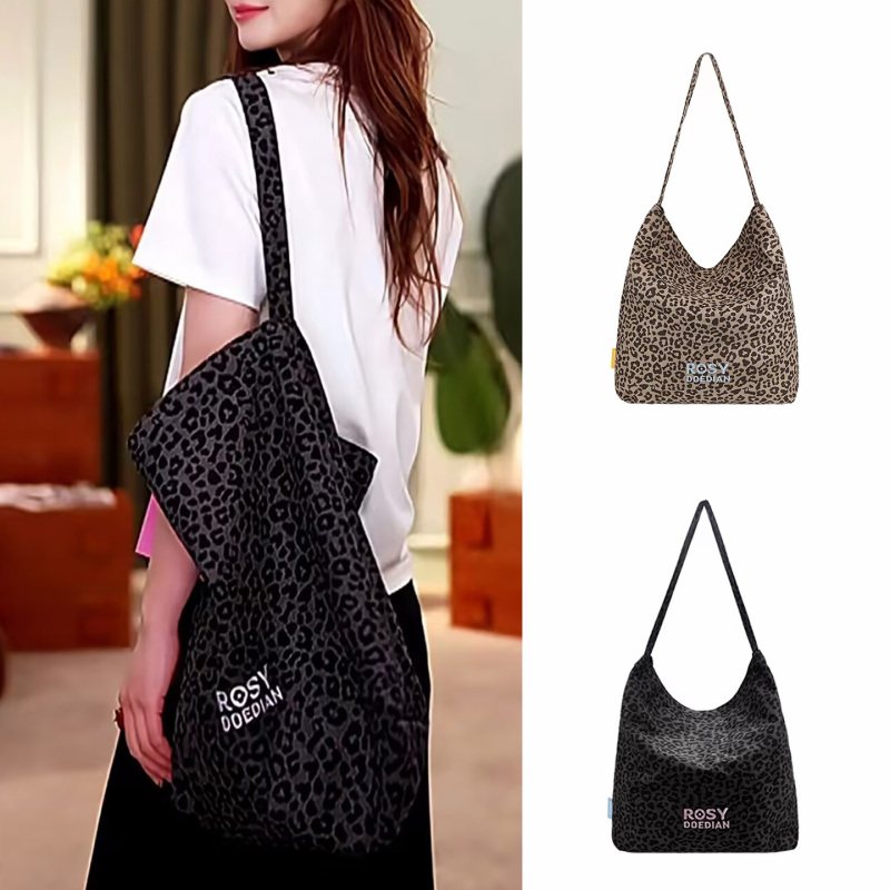 Niche Rdd Has Something Special in It: a Commuter Printed Canvas Bag, Leopard Print Shoulder Bag, Versatile ins