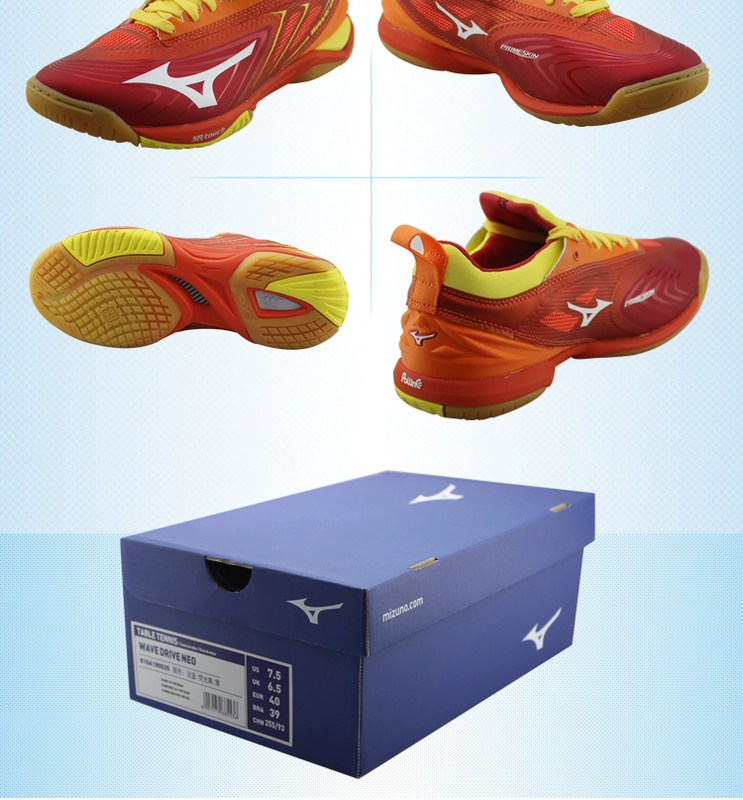 Giày bóng bàn Mizuno Mizuno giày chống trượt cao cấp chuyên nghiệp Giày thể thao nam Giày đế bệt Malone chính hãng shop giày thể thao