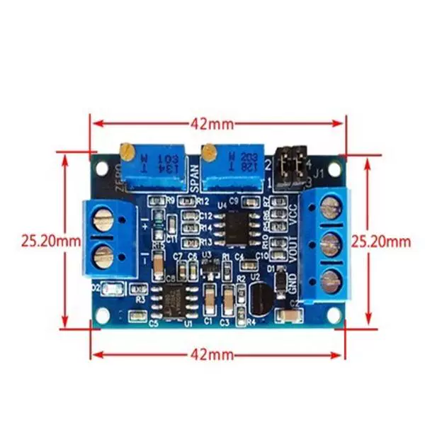 Mô-đun chuyển đổi và điều hòa tín hiệu máy phát điện áp hiện tại 0/4-20mA đến 0-3.3V5V10V