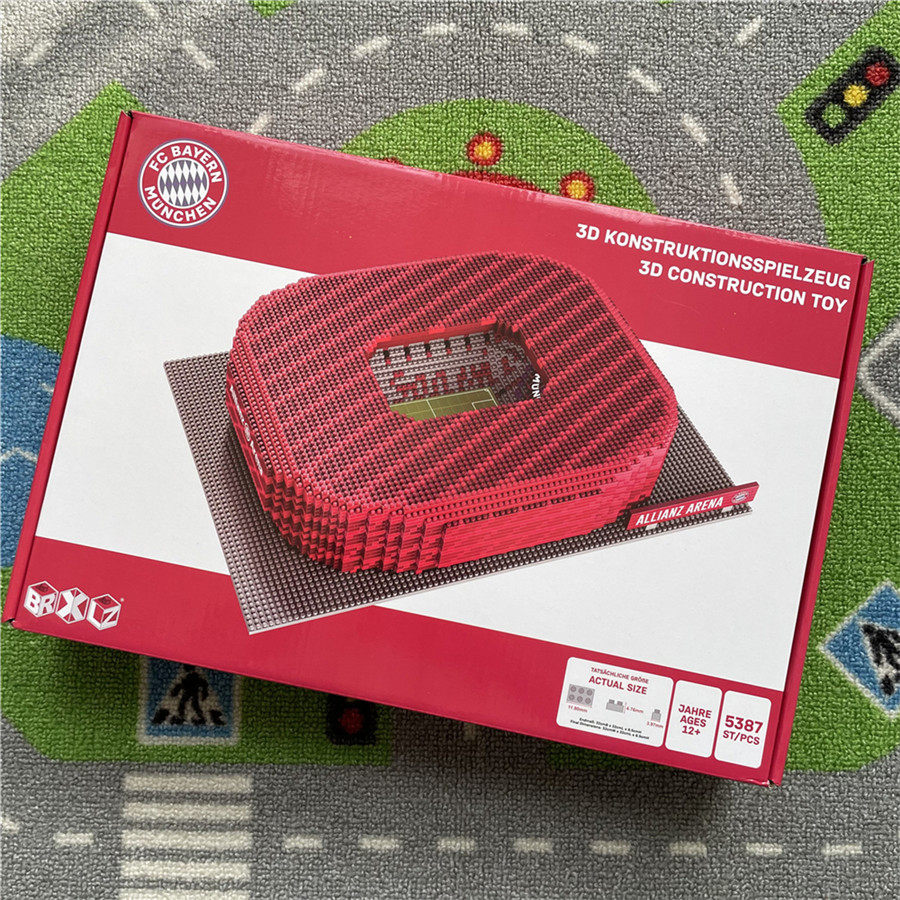 Official genuine Bayern Munich Allianz football stadium 3D three-dimensional building blocks model fans souvenirs