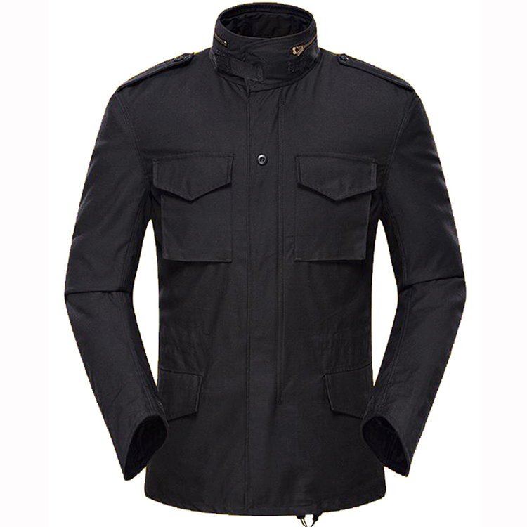 US Army M65 Windbreaker Frock Military cotton coat Jacket thickened cold suit Loose jacket American Military version Male Black