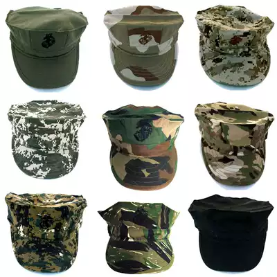 US army cap Marine Corps camouflage tactical octagonal hat Men and women spring and summer outdoor military fan sunscreen sunshade leisure