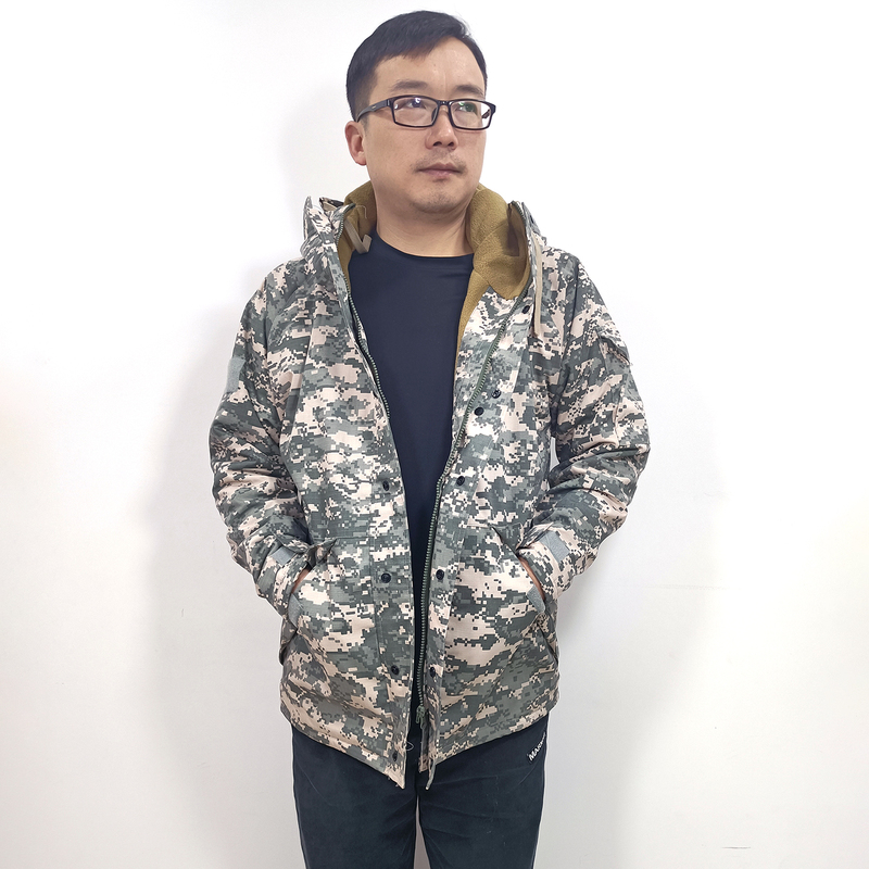 Acu Camouflage Tactical G8 Windbreaker Jacket Men's Fleece-Lined Thickened Cotton Coat Winter Fleece Jacket Us Military Coat