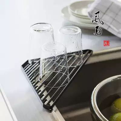 Japanese YAMAZAKI Industrial YAMAZAKI Kitchen Sink Corner Rack Water Control Tripod