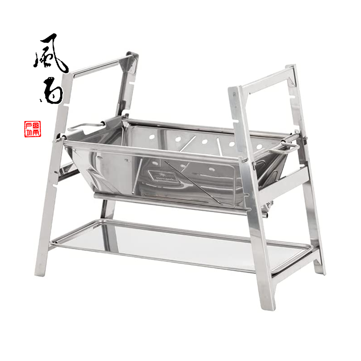 Japan Snowpeak Outdoor Stainless Steel Folding Barbecue Barbecue Grill SR Bonfire desk grill SR ST-021
