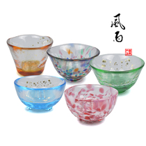 Japanese native ADERIA Tsui five-piece mini glass glass set FS-49573