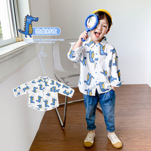 The store has had repeat customers for over a thousand years. The old store's cartoon dinosaur 2020 Spring and Autumn New Korean Edition is trendy and trendy for young boys