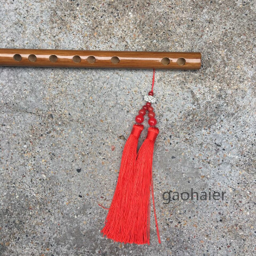 Nhạc cụ phần đắng tre sáo màu gốc sáo phong cách cổ điển thuần khiết thủ công sáo trúc tre sinh viên để thổi sáo - Nhạc cụ dân tộc sáo mèo kép