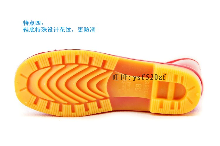 Giày cao cổ ba dây chống nước cộng với nhung cộng với cotton mùa đông ủng cao mưa đi mưa ủng chống trượt mang giày trượt nước