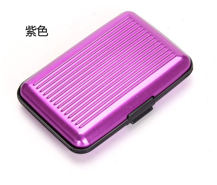 ANNE chống từ hàng không hợp kim nhôm gói thẻ thời trang đầy màu sắc danh thiếp chủ thẻ chủ thẻ trường hợp ví nam đẹp